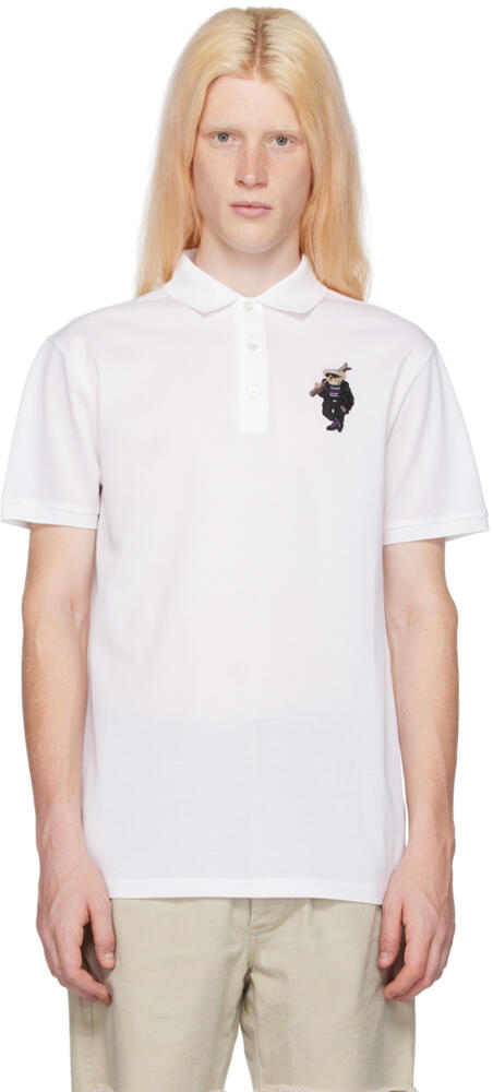 Ralph Lauren Purple Label White Polo Bear Polo Cover