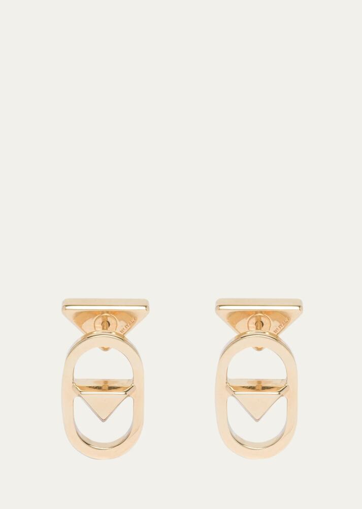 Prada Cutout Triangle Drop Earrings Cover