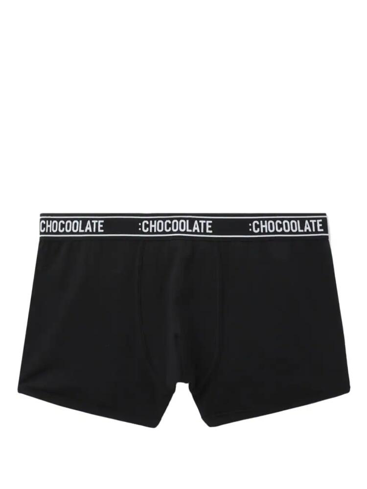 CHOCOOLATE logo-waistband cotton boxers - Black Cover