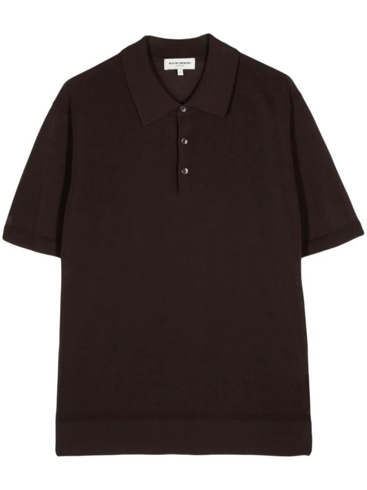 Man On The Boon. short-sleeve polo shirt - Brown Cover