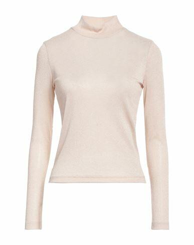 Silvian Heach Woman Turtleneck Light pink Polyester, Metallic fiber, Elastane Cover