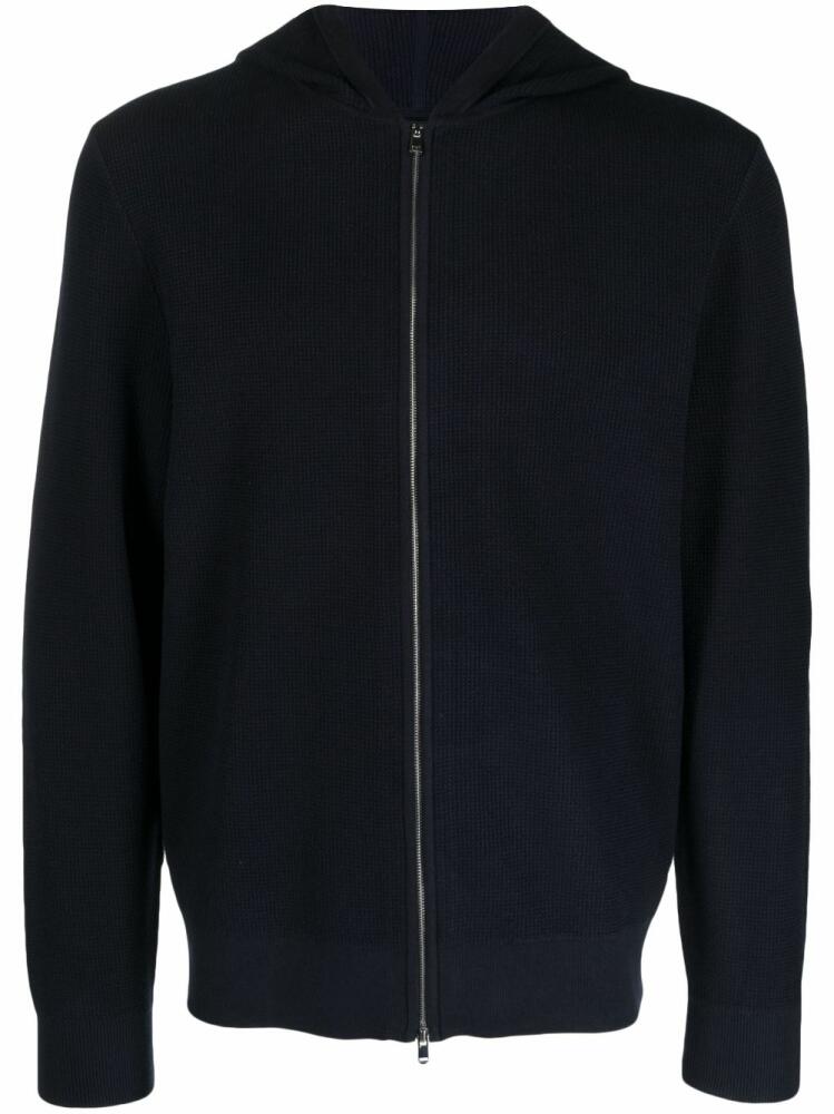 Theory long-sleeve zip-up hoodie - Blue Cover