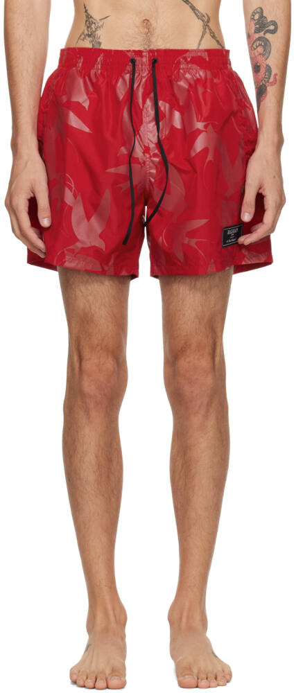 Balmain Red Rondini Swim Shorts Cover