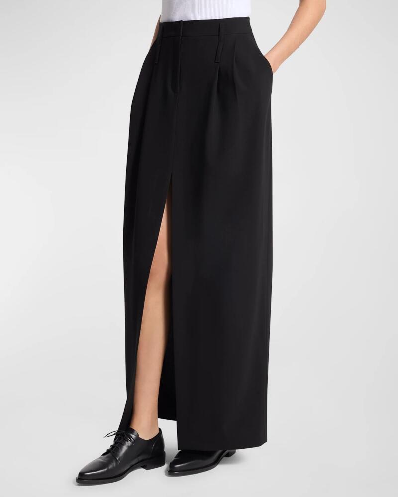 Michael Kors Collection Double Belted Maxi Skirt Cover