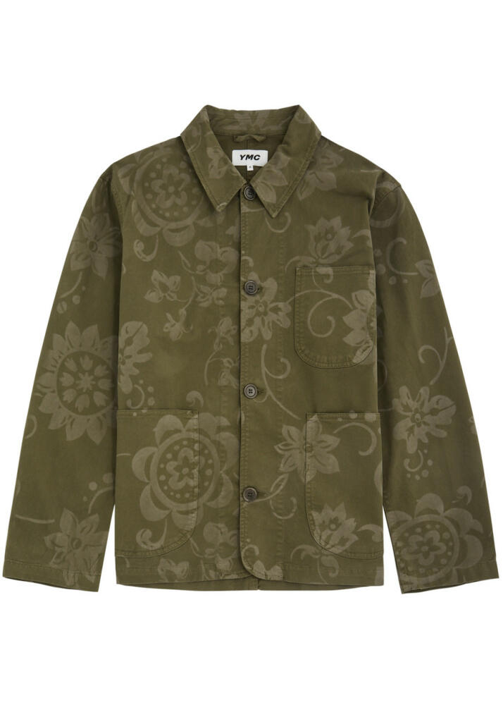 Ymc Labour Chore Printed Stretch-cotton Jacket - Khaki Cover