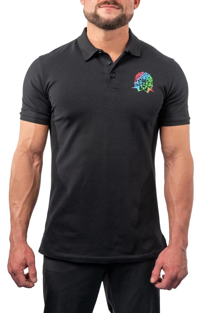 Maceoo Cotton Graphic Polo in Black Cover