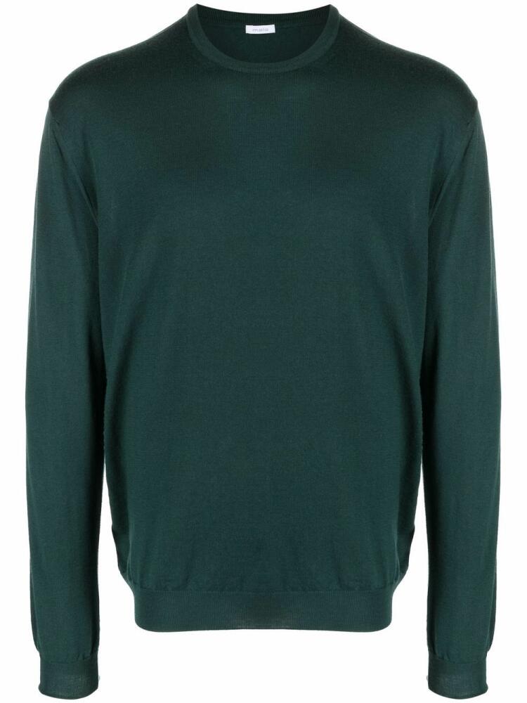 Malo crew-neck wool jumper - Green Cover