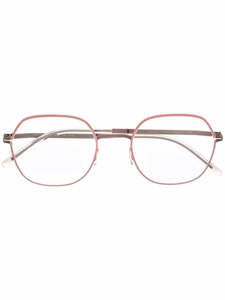 Mykita Kari round-frame glasses - Pink Cover