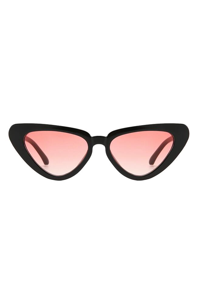 Fifth & Ninth Freya 53mm Gradient Polarized Cat Eye Sunglasses in Black/Rose Cover