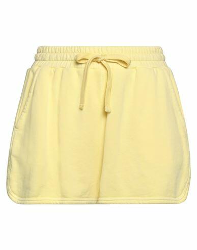 Red Valentino Woman Shorts & Bermuda Shorts Yellow Cotton Cover