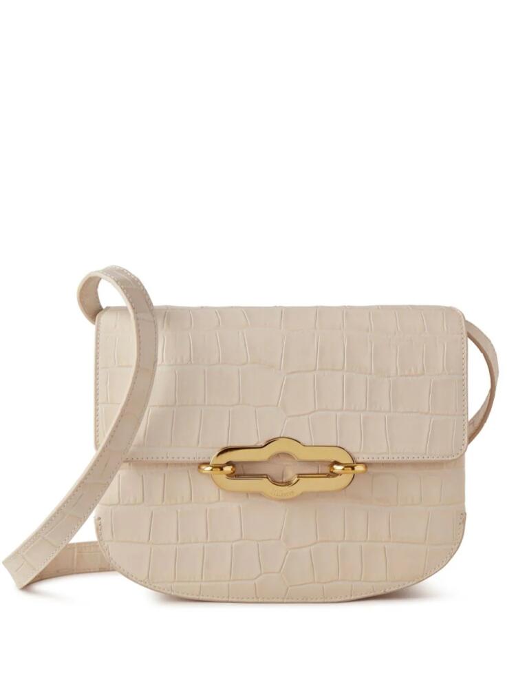 Mulberry small Pimlico crocodile-effect satchel bag - Neutrals Cover