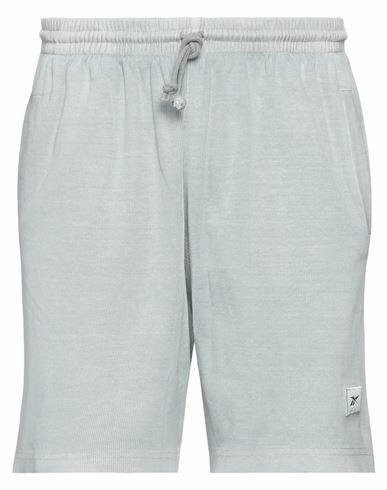 Reebok Man Shorts & Bermuda Shorts Grey Cotton, Elastane Cover