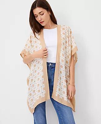 Ann Taylor Geo Open Poncho Cover