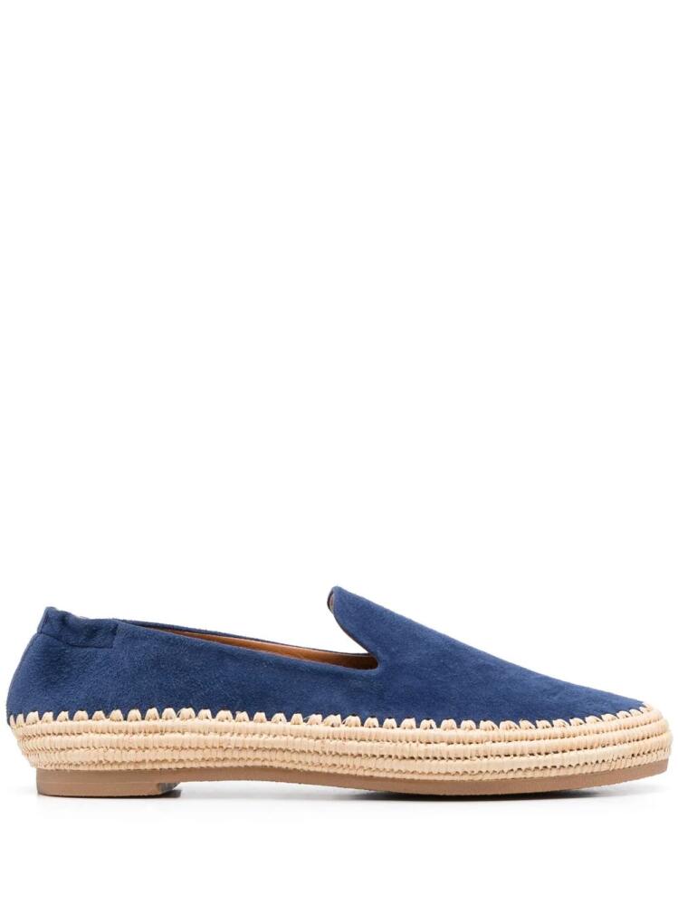 Clergerie calf-suede slippers - Blue Cover