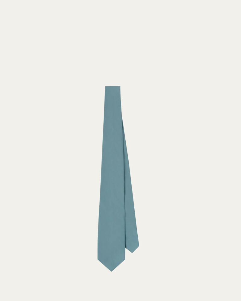 Prada Men's Solid Poplin Tie Cover