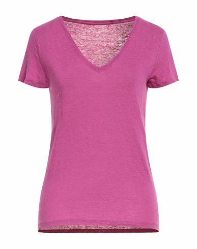 Majestic Filatures Woman T-shirt Fuchsia Linen, Elastane Cover