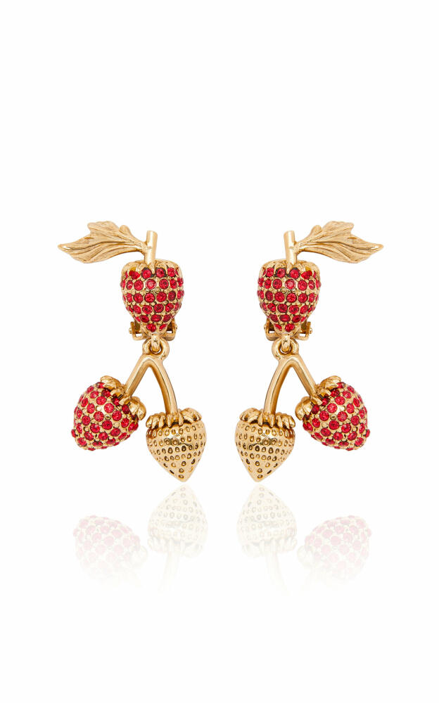 Oscar de la Renta - Berry Branch Clip-On Earrings - Red - Gifts For Her Cover