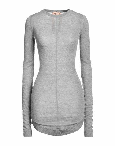 N°21 Woman Sweater Grey Polyamide, Alpaca wool, Wool Cover