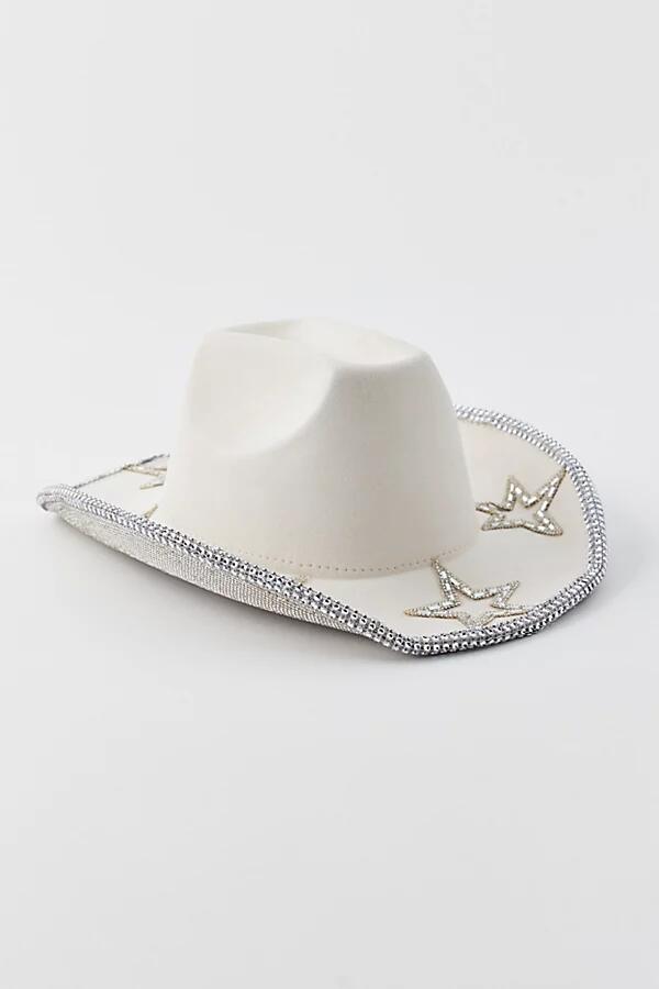 8 Other Reasons Star Deco Trim Cowboy Hat in White/Silver Cover