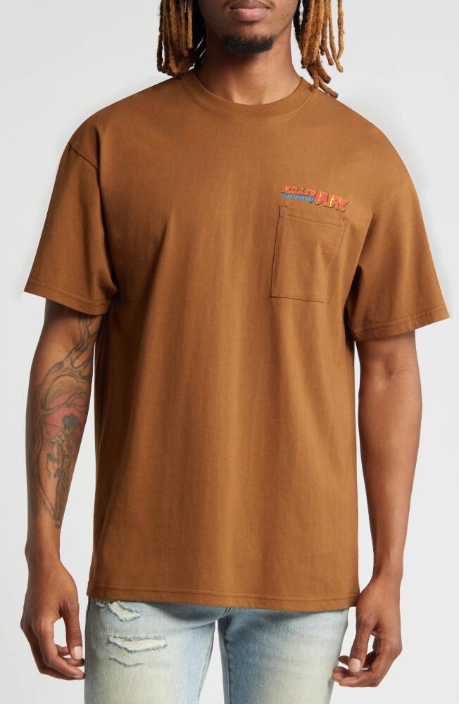 Billionaire Boys Club Drift Pocket Graphic T-Shirt in Toffee Cover