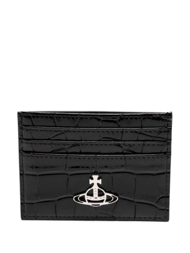 Vivienne Westwood crocodile card holder - Black Cover