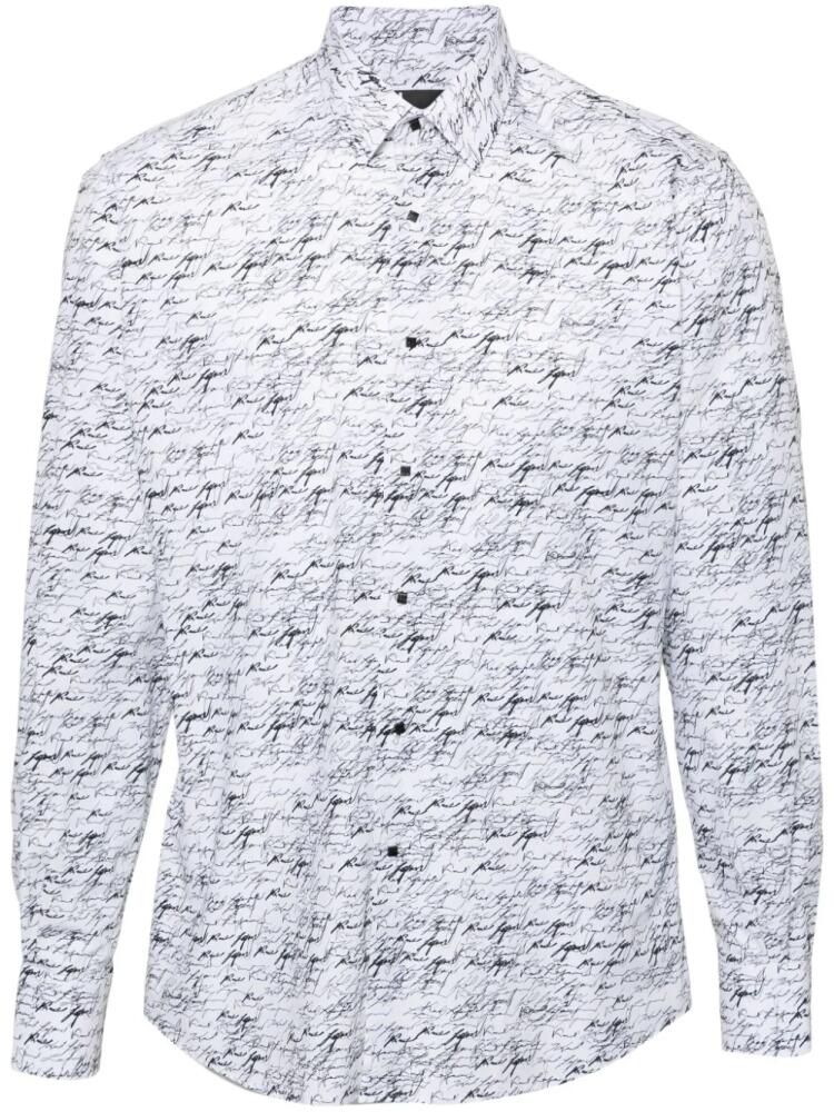 Karl Lagerfeld logo-print cotton shirt - White Cover