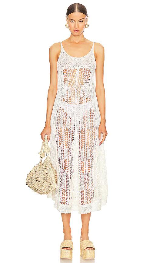 Cult Gaia Vickie Crochet Coverup in White Cover