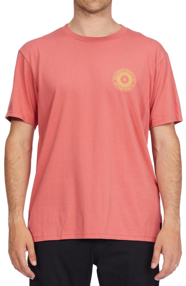 Billabong Praise Cotton Graphic Tee in Faded Rose Cover