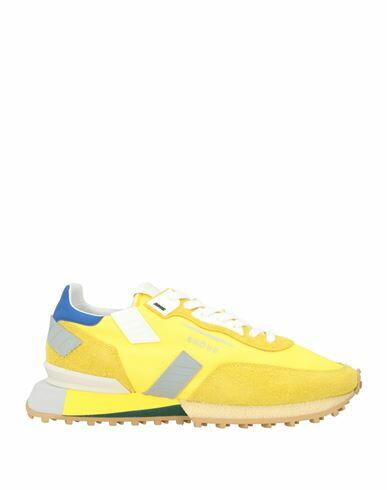 Ghōud Venice Man Sneakers Yellow Leather, Textile fibers Cover