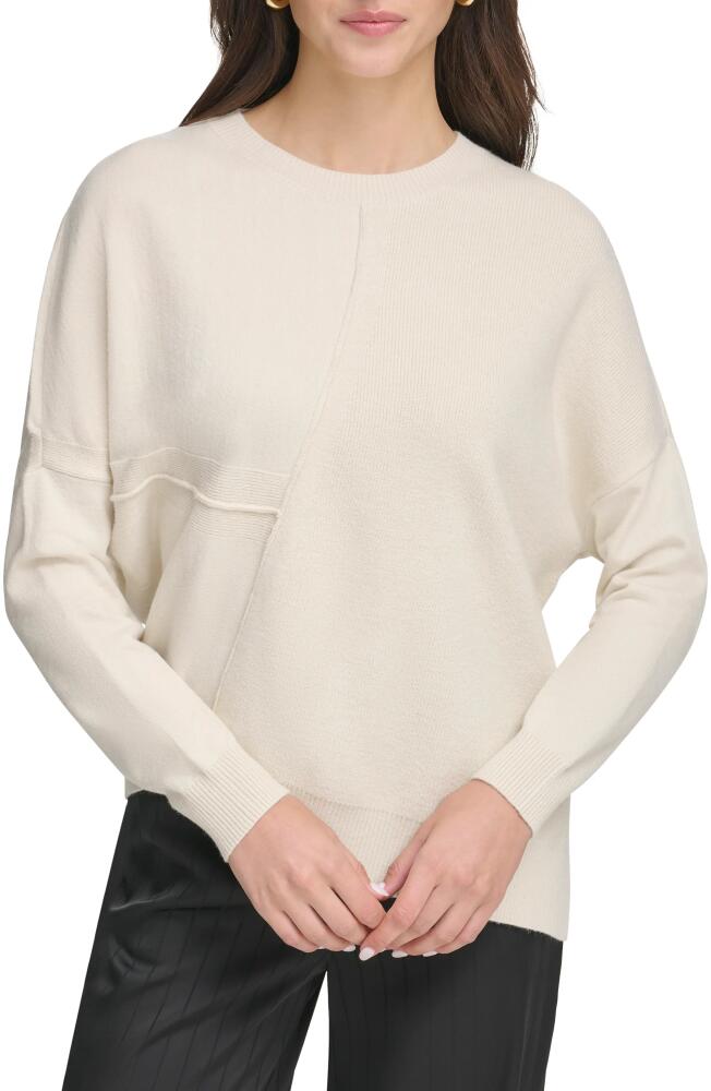 DKNY Mixed Stitch Sweater in Light City Khaki Cover