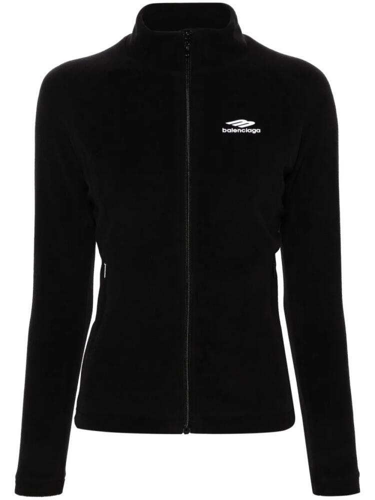 Balenciaga zip-up fleece ski jacket - Black Cover