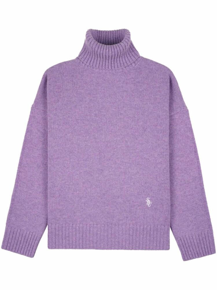 Sporty & Rich SRC wool jumper - Purple Cover