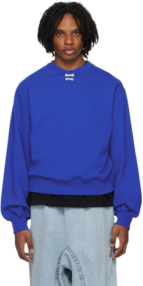 ADER error Blue Langle Sweatshirt Cover