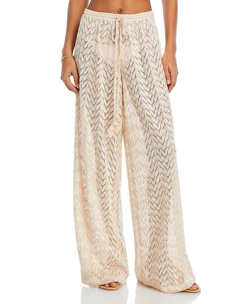 Ramy Brook Eve Lace Wide Leg Swim Cover-Up Pants Cover