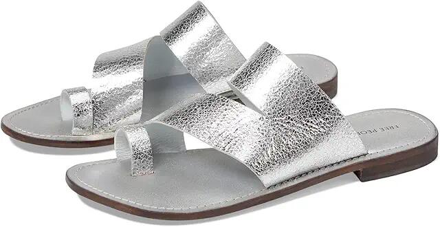 Free People Abilene Top Loop Sandal (Silver) Women's Shoes Cover