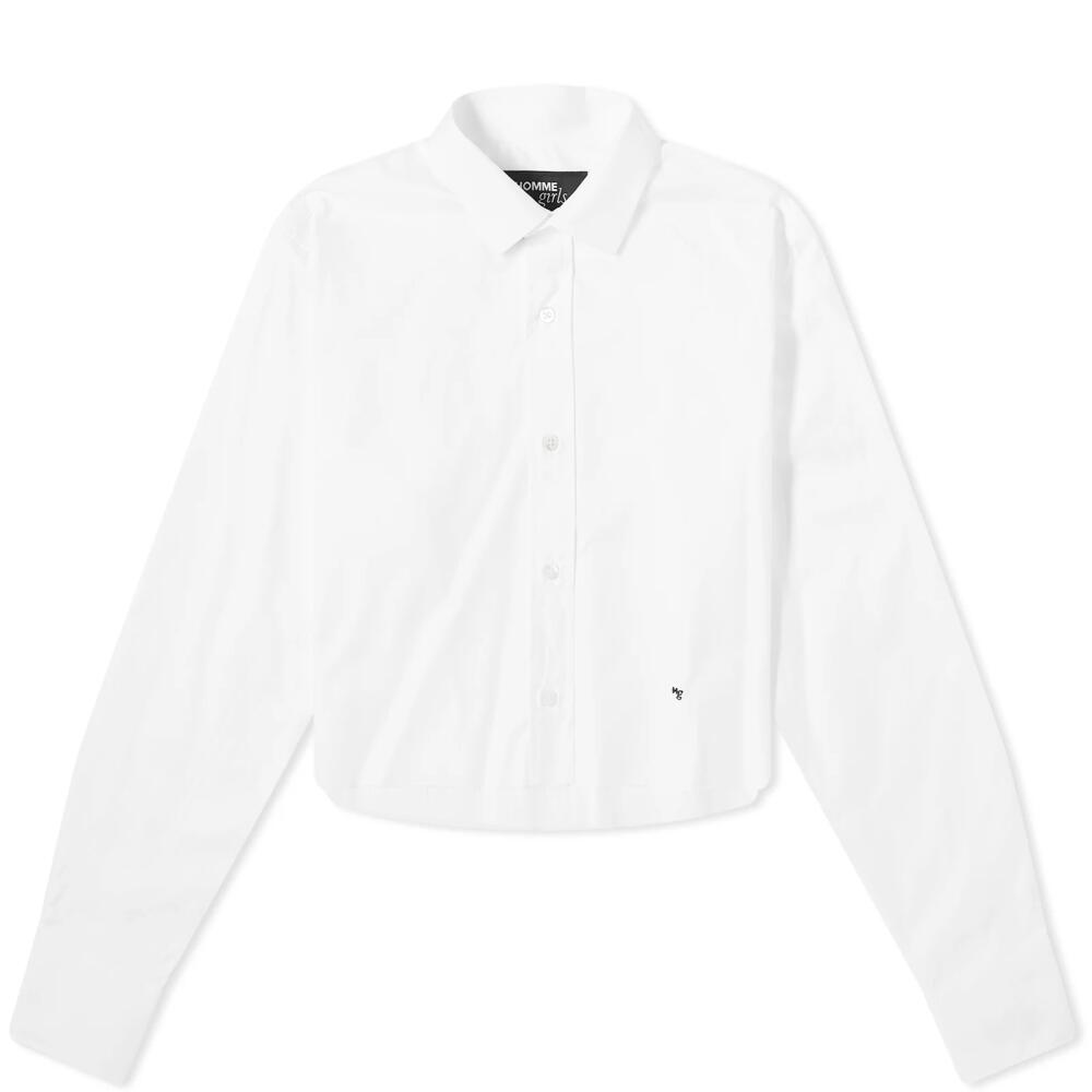 Hommegirls Women's Cropped Shirts in White Cover