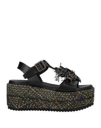 Cafènoir Woman Espadrilles Black Soft Leather Cover