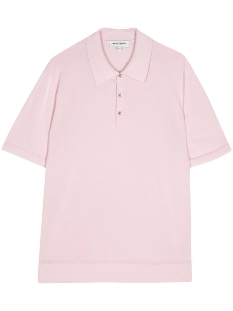 Man On The Boon. short-sleeve polo shirt - Pink Cover