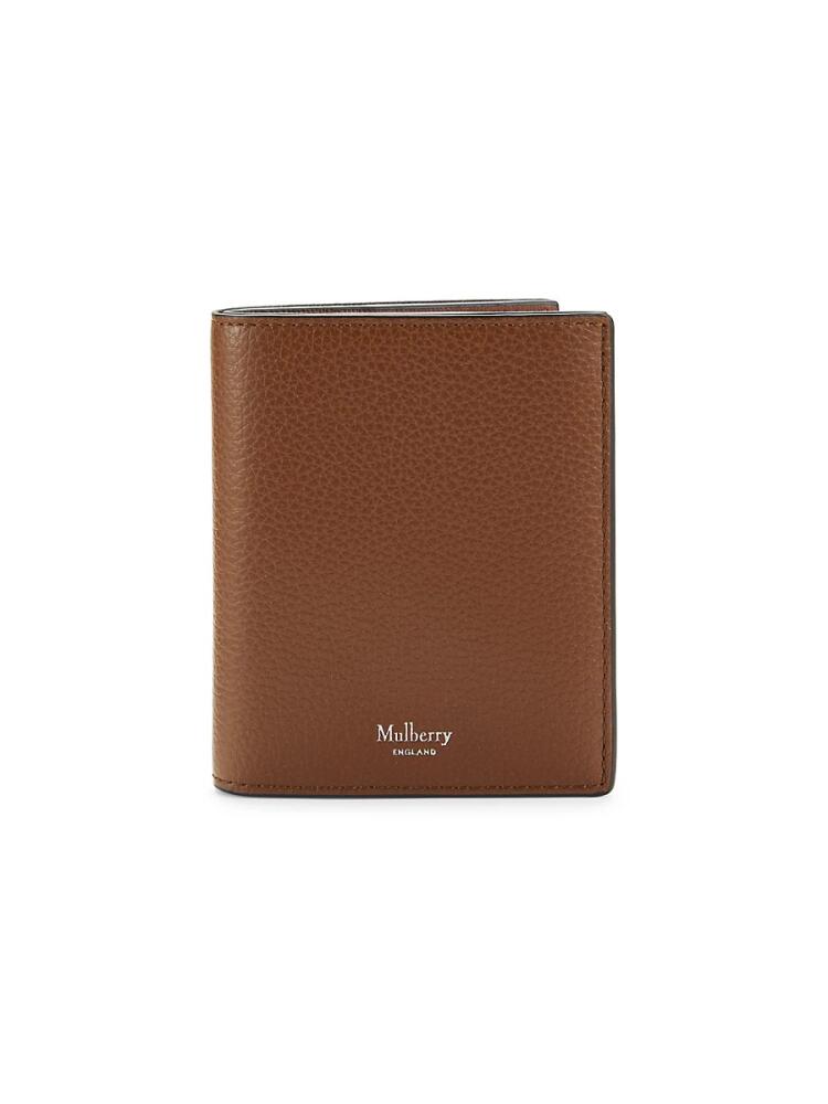 Mulberry Men's Leather Bifold Wallet - Oak Cover