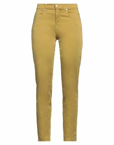 Twenty Easy By Kaos Woman Pants Mustard Cotton, Elastane Cover