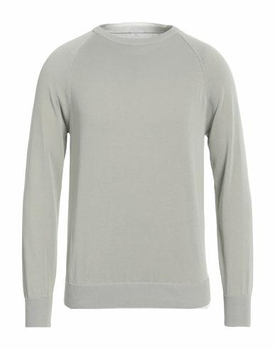 Eleventy Man Sweater Sage green Cotton Cover