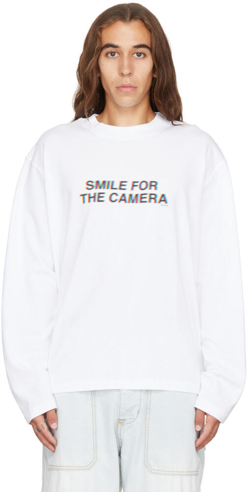 EYTYS SSENSE Exclusive White Compton Long Sleeve T-Shirt Cover