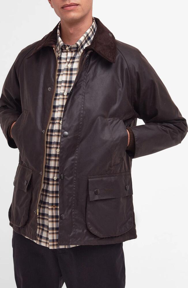 Barbour Bedale Water Resistant Wax Cotton Jacket in Rustic Cover