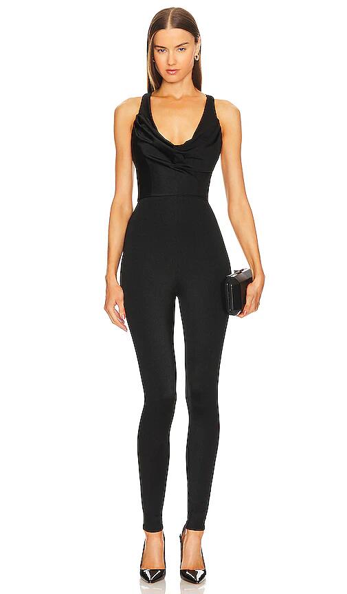 Michael Costello x REVOLVE Garland Jumpsuit in Black Cover