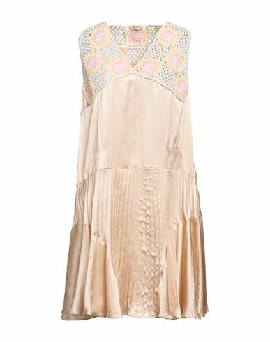 Miu Miu Woman Mini dress Blush Cotton, Silk Cover