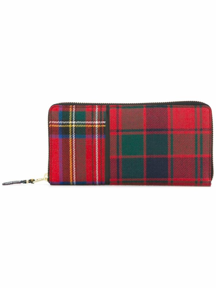 Comme Des Garçons Wallet tartan wallet - Red Cover