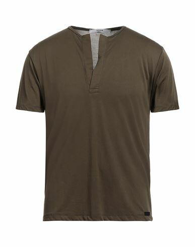 Takeshy Kurosawa Man T-shirt Military green Modal, Polyester Cover