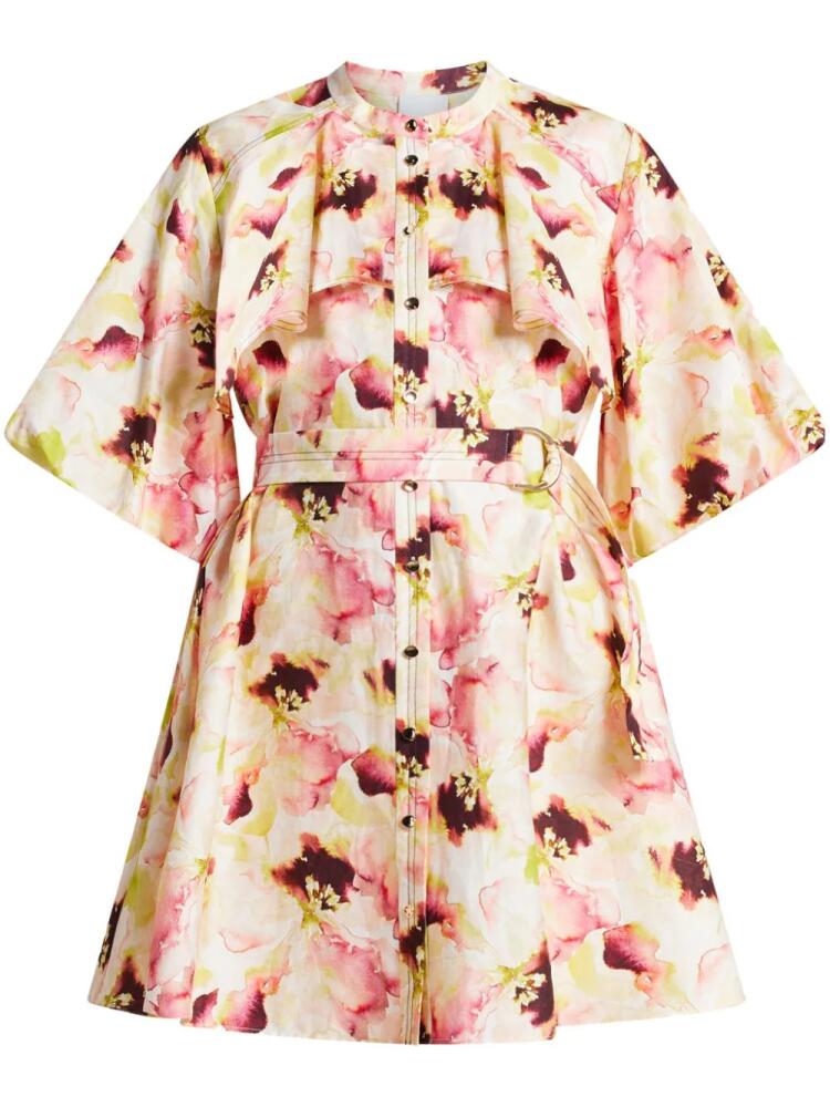 Acler Winspear Dipped Rose-print minidress - Multicolour Cover