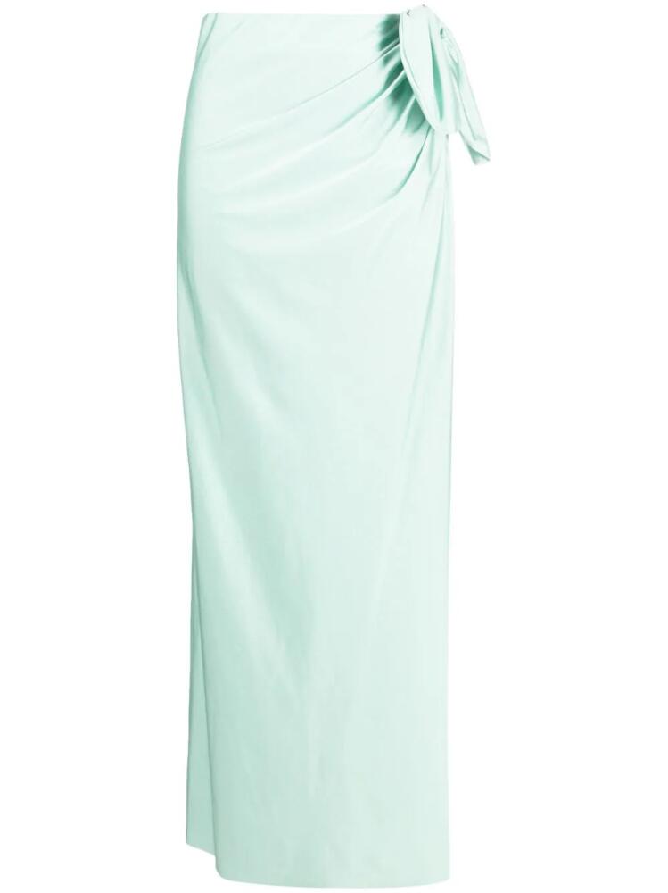 Amen high-waisted front-slit skirt - Green Cover