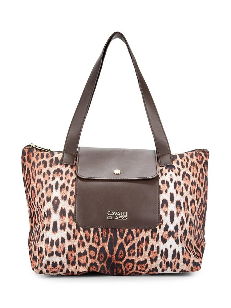 Cavalli Class by Roberto Cavalli Women's Medium Leopard Print Tote - Leopard Cover